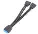 USB-Adapterkabel, Splitter 1 auf 2 19/20 Pin USB 3.0 Y-Kabel