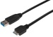 Kabel USB 3.0 0,25m A-Stecker an Micro-B-Stecker Schwarz