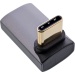 USB-4 C-Stecker an C-Buchse oben/unten gewinkelt Alu