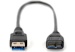 Kabel USB 3.0 0,25m A-Stecker an Micro-B-Stecker Schwarz