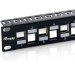 Patchpanel KAT6A Keystone 1 HE Schwarz equip