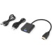 HDMI-Adapter zu VGA + Audio, 0,23m lang, Value
