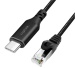 USB-Kabel C-Stecker an LAN-Stecker 1m