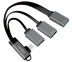 USB-Adapter 3.2 Gen 1 C-Stecker gewinkelt an 3xC-Stecker