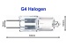 Halogen Lampe G4 20 Watt 12V Warmweiß EINZELN