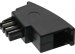 Adapter TAE-F Stecker auf RJ11 Buchse