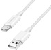 USB-Kabel 2.0 A-Stecker an C-Stecker Weiß, 60W, 480 MBit/s