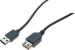 USB-Verlängerung 2.0 A-A S-B 0.6m Schwarz/Grau