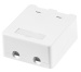 Leergehäuse für 2 Keystone Module, Aufputz, Weiß Logilink