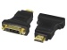 Adapter HDMI-Stecker auf DVI Buchse Schwarz