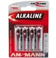 Batterie AA/R6/Mignon Ansmann Alkalie 4er Pack (**