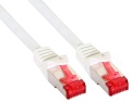 TP-Kabel  0.3m Weiß Kategorie 6 S-FTP/PiMf-Schirmung