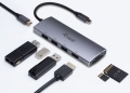 USB-Adapter C an HDMI, 3xUSB3.0, PD, Cardreader