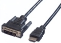 Monitor-Kabel HDMI-DVI S-S 2m Schwarz Value