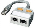 ISDN-Adapter Anschlußdoppler 8 auf 2x4 Kontakte