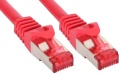 TP-Kabel  0.5m rot Kategorie 6 S-FTP/PiMf-Schirmung