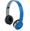 Headset Logilink Stereo mit Mikrofon 1x 3,5mm Blau